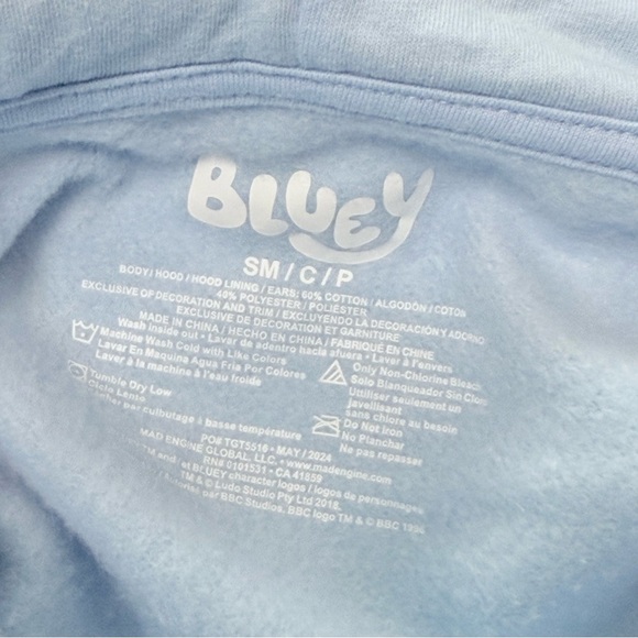 Bluey Kids Hoodie with ears - Picture 6 of 8